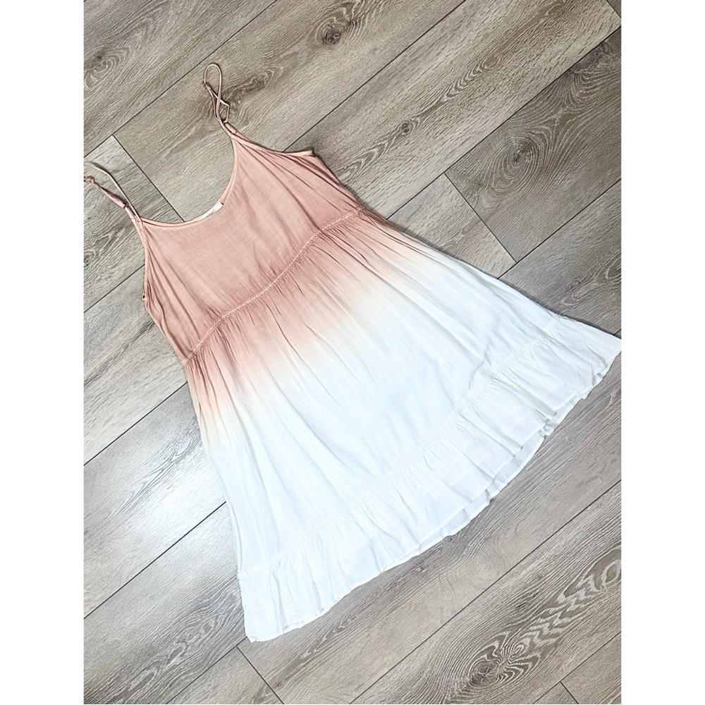 Easel Ombré Dip Dye Mini Dress